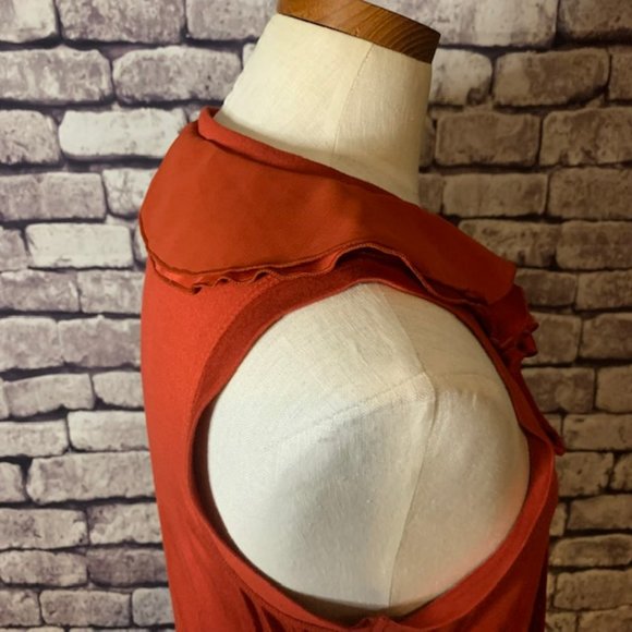 Simply Vera Vera Wang Brick Red Top Size Large - Picture 8 of 9